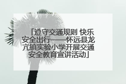 遵守交通规则 快乐安全出行——怀远县龙亢镇实验小学开展交通安全教育宣讲活动