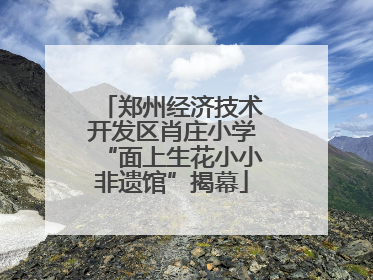 郑州经济技术开发区肖庄小学“面上生花小小非遗馆”揭幕
