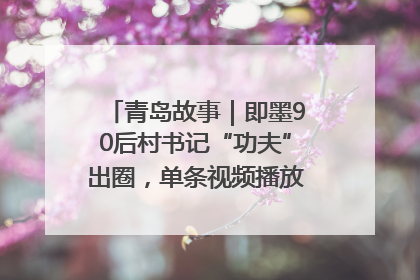 青岛故事｜即墨90后村书记“功夫”出圈，单条视频播放量过600万