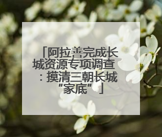 阿拉善完成长城资源专项调查：摸清三朝长城“家底”