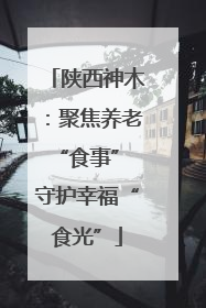 陕西神木：聚焦养老“食事” 守护幸福“食光”