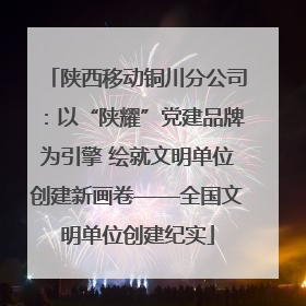 陕西移动铜川分公司：以“陕耀”党建品牌为引擎 绘就文明单位创建新画卷——全国文明单位创建纪实