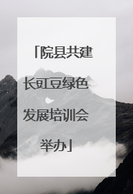 院县共建长豇豆绿色发展培训会举办