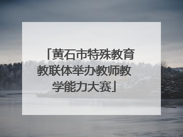 黄石市特殊教育教联体举办教师教学能力大赛
