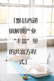 黟县西递镇解锁产业“丰景”里的共富方程式