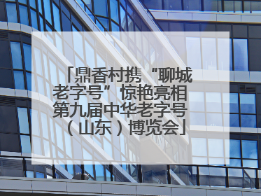 鼎香村携“聊城老字号”惊艳亮相第九届中华老字号（山东）博览会