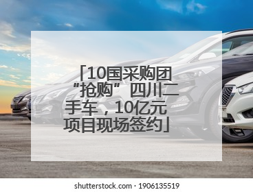 10国采购团“抢购”四川二手车，10亿元项目现场签约