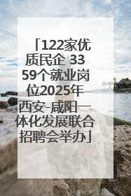 122家优质民企 3359个就业岗位2025年西安-咸阳一体化发展联合招聘会举办