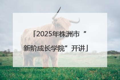 2025年株洲市“新阶成长学院”开讲