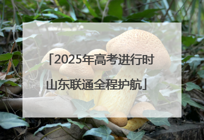2025年高考进行时 山东联通全程护航