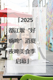 2025都江堰“好嗨啤”消夏夜啤美食季启幕