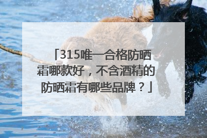 315唯一合格防晒霜哪款好，不含酒精的防晒霜有哪些品牌？