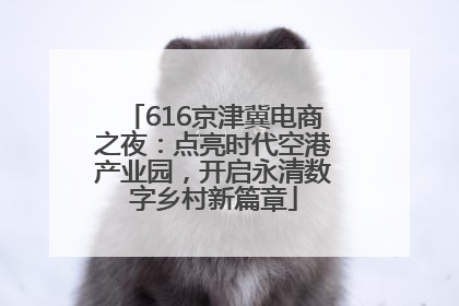 616京津冀电商之夜：点亮时代空港产业园，开启永清数字乡村新篇章